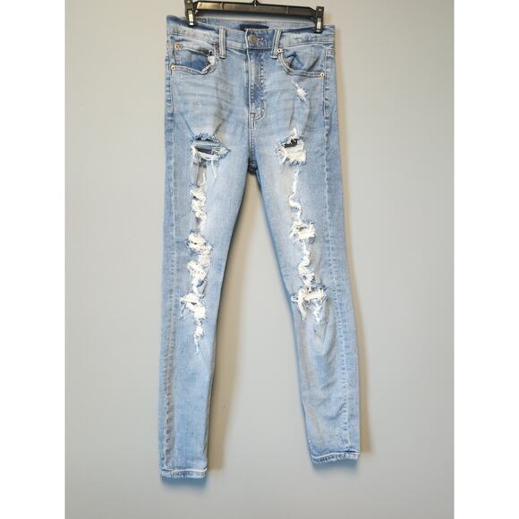 Aeropostale High Rise Skinny Cheeky Jegging Jeans. Distressed Size 4 NWOT - Picture 1 of 6